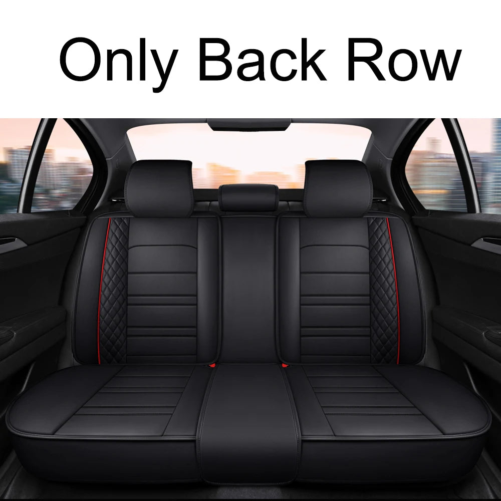 Full Coverage Pu Leather Car Seat Covers for Dacia Duster Sandero Renault Clio Fiat Panda Lancia Seat Arona Cors Car Accessories