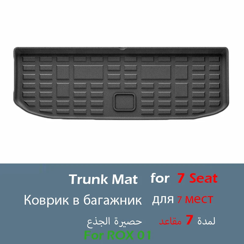 Car Floor Mats For Polestones 01 ROX 01 2024-present Cargo Liners Waterproof Non-slip Trunk Mat Protector for ROX Motor Carpets