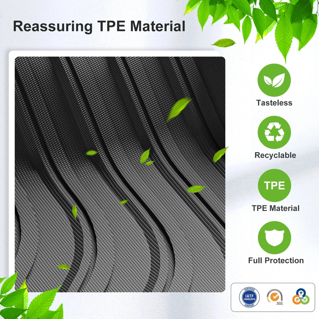 Car Trunk Mat For Subaru Forester 2019-2024 TPE Floor Mats All Weather Backrest Mat Rear Trunk Pad Cargo Liner Anti Dirty Pads