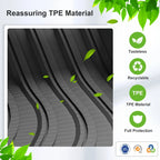 Car Trunk Mat For Subaru Forester 2019-2024 TPE Floor Mats All Weather Backrest Mat Rear Trunk Pad Cargo Liner Anti Dirty Pads