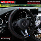 All-Season SPORT Carbon Fiber Steering Wheel Cover (without inner ring) is suitable for 37-38cm automotive interior accessories.