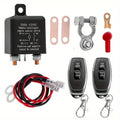 Automotive Relay Remote Car Control Battery Disconnect Anti-Theft with Dual Remote Control Switch Battery Switch Relay 12V