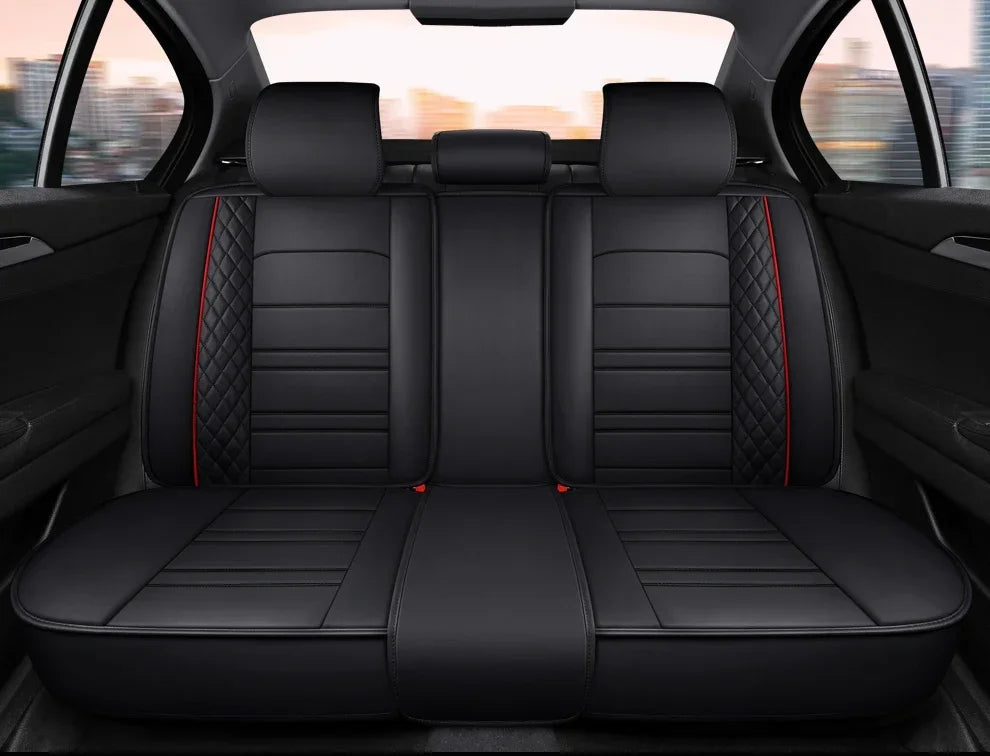 Full Coverage Pu Leather Car Seat Covers for Dacia Duster Sandero Renault Clio Fiat Panda Lancia Seat Arona Cors Car Accessories