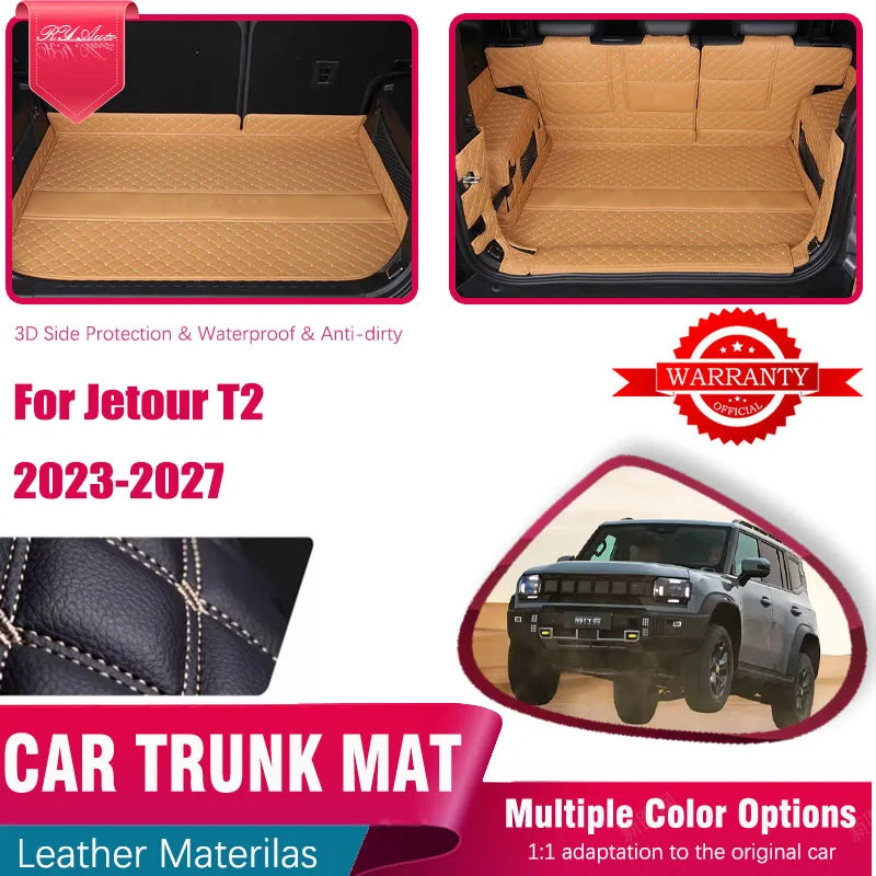 Car Rear Trunk Mats For Jetour Traveller Shanhai T2 ICH-X K3 2023 2024 2025 2026 2027 Anti-dirty Pad Cargo Cover Car Accessories