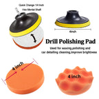 New Car Cleaning Kit Scrubber Drill Detailing Brush Set Air Conditioner Vents Towel Polisher Car Auto Detailing Tools
