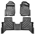 TPE 3D Rubber Floor Mats for Ford Ranger Next Gen 2022 2023 T9 Wlidtrak Raptor Waterproof Non-slip Foot Pad 4X4 Car Accessories