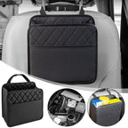 Car multifunctional storage box folding leather storage bag for car seat back storage bag storage bag
