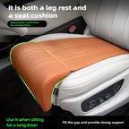 Car Seat Extended Footrest Driver and Passenger Leg Rest Universal Car Seat Cover Leather Breathable Non-slip Cars Seats Cover