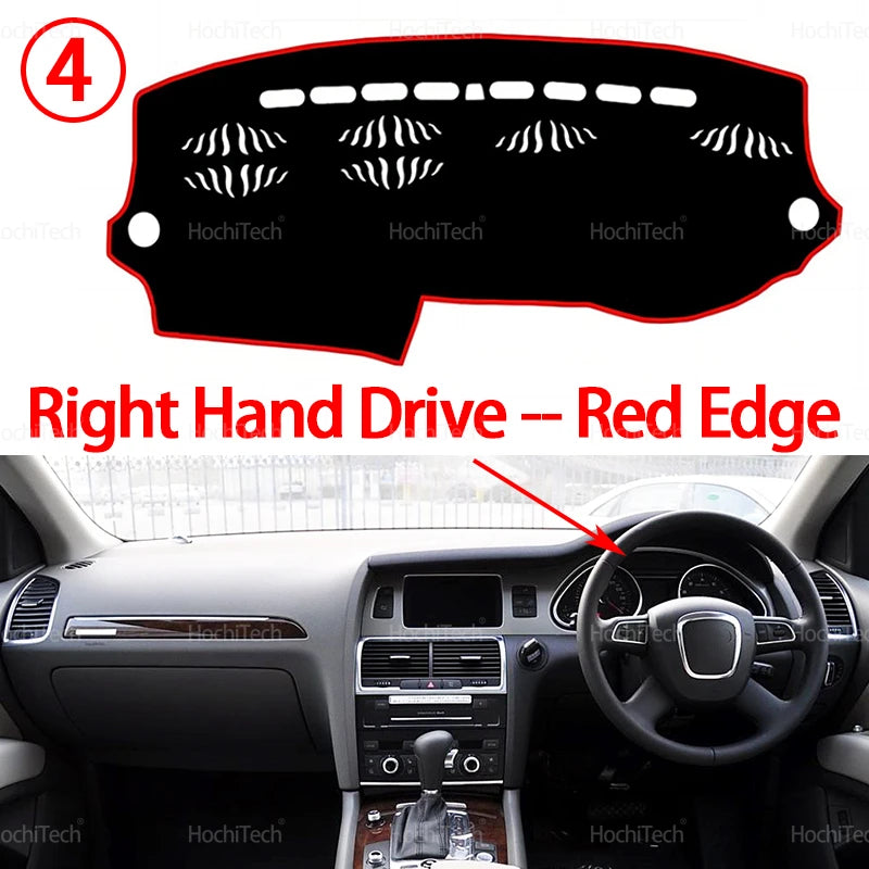 Car Dashboard Mats Covers for Audi Q7 2006 2007 2008 2009 2010 2011 2012 2013 2014 2015 Sun Shade Instrume Panel Accessories