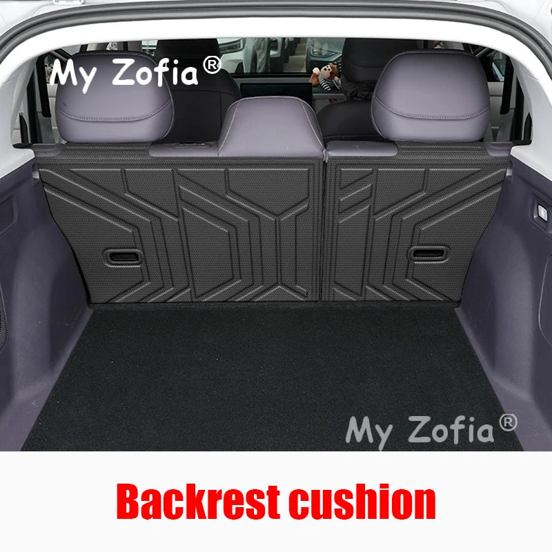 Car TPE Rear Trunk Mat For Leapmotor B10 2025 2026 Car Seat Backrest Protective Anti-Dirty Carpets Waterproof Mat Accessories