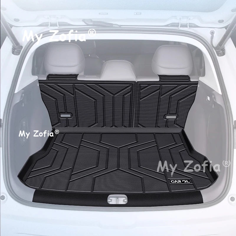 Car TPE Rear Trunk Mat For Leapmotor B10 2025 2026 Car Seat Backrest Protective Anti-Dirty Carpets Waterproof Mat Accessories