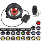 Car LED Devil's Eye Demon Eye LED Projector Headlights Cool Decoration Dynamic Headlight Bulb Angel Eyes DRL For Car Accessory