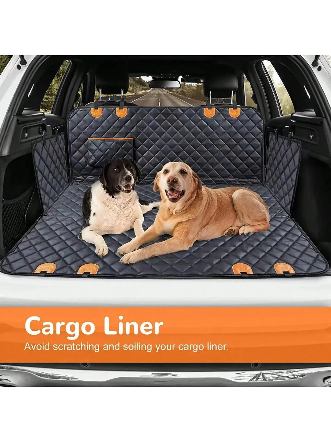 Pet car mats, rear seat mats, dog car seat mats. Suitable for various vehicle models. Waterproof and stain-resistant mats