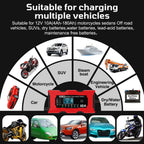 Car Motorcycl Battery Charger 12V 10A Intelligent Fast Power Charging Maintance Smart Digital Display Automatic Pulse Repair
