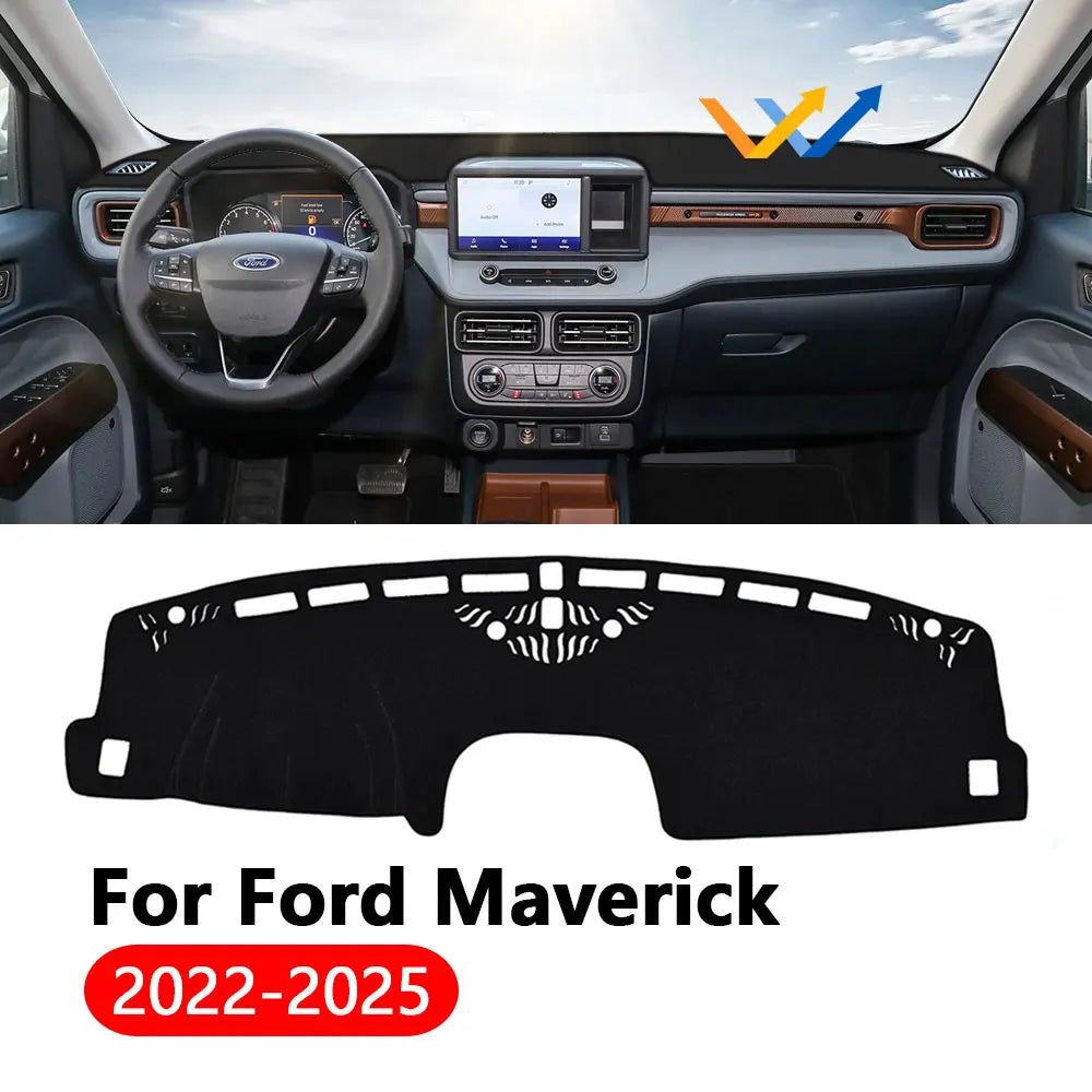 Car Dashboard Cover Mats Fit For Ford Maverick 2022-2025 Sun Shade Avoid Light Pads Instrument Panel Carpets Car Accessories