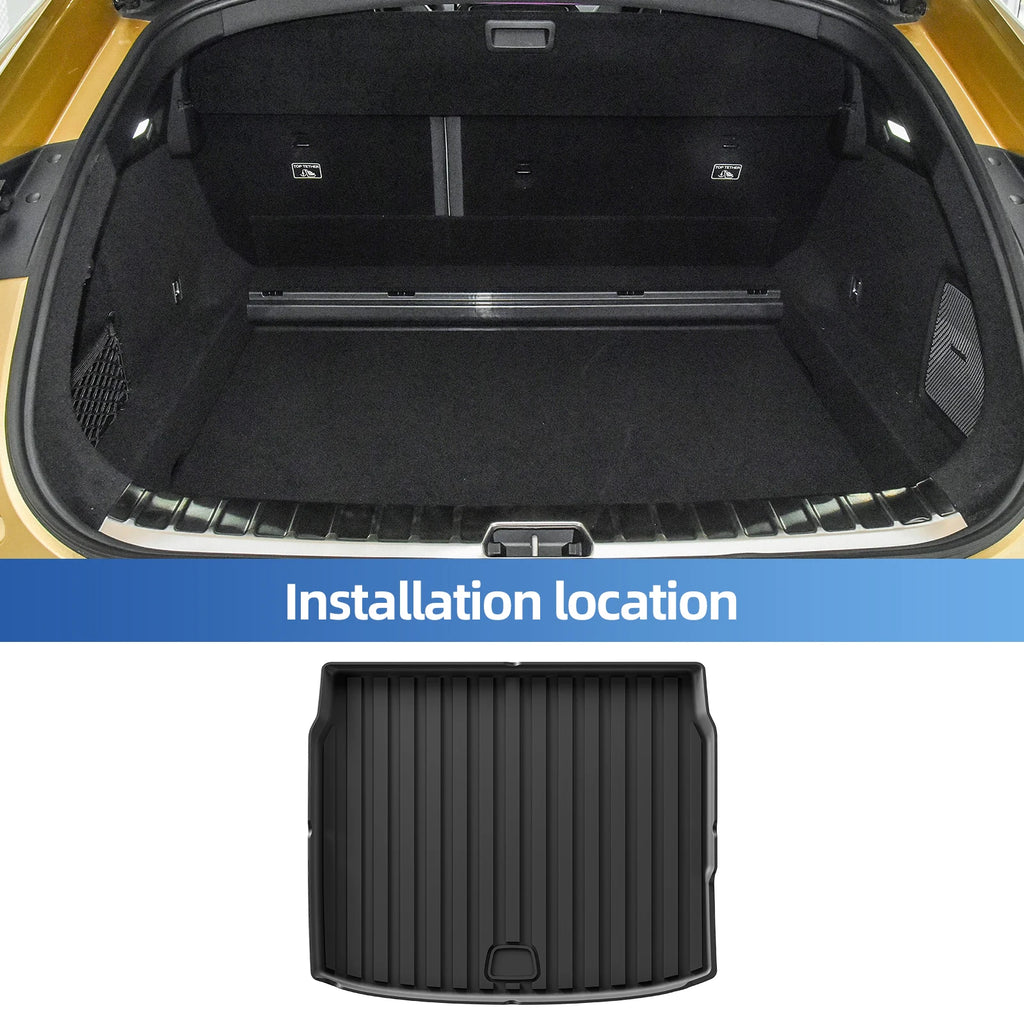 for Polestar 4 2023 2024 2025 Car Floor Mats Cargo Liner Trunk Pad TPE 3D Foot Mat Waterproof All Weather Accessories BLACK