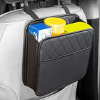 Car multifunctional storage box folding leather storage bag for car seat back storage bag storage bag