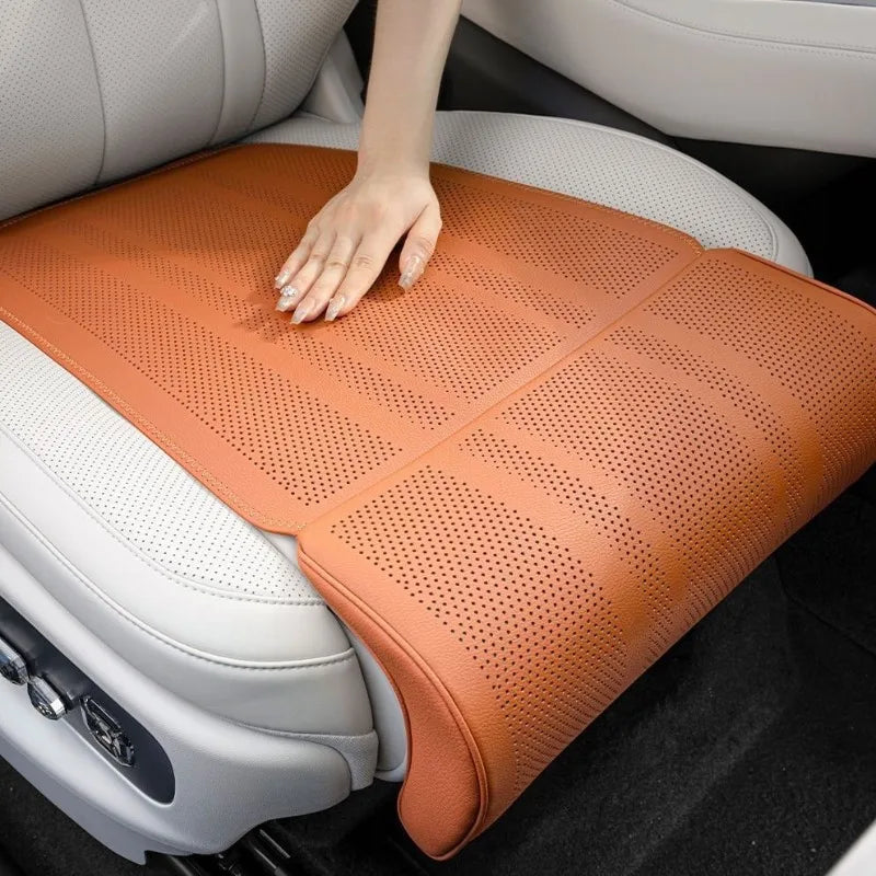Car Seat Extended Footrest Driver and Passenger Leg Rest Universal Car Seat Cover Leather Breathable Non-slip Cars Seats Cover