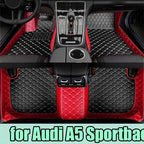 Custom Automotive Car Floor Mats For Audi A5 Sportback 2010 2011 2012 2013 Auto Luxury Leather Men Women Car Mats Full Coverage