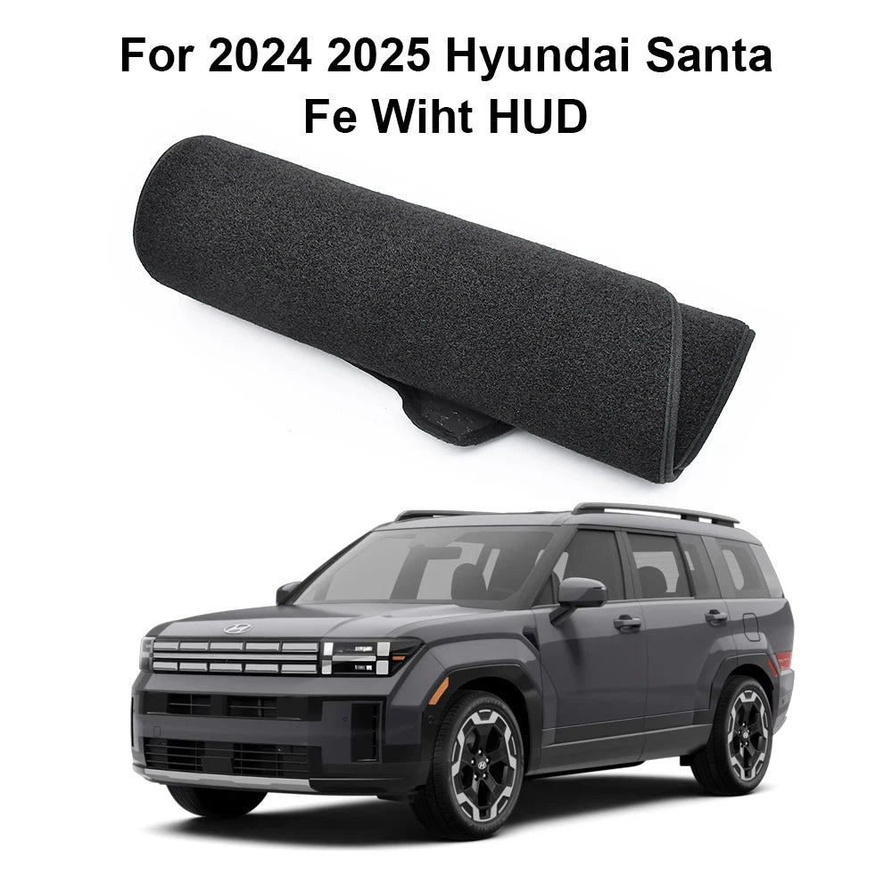 Car Dashboard Mat For Hyundai Santa Fe MX5 MK5 2024 2025 2026 Dashmat Avoid Light Pads Sun Shade Carpet Cover Auto Accessories
