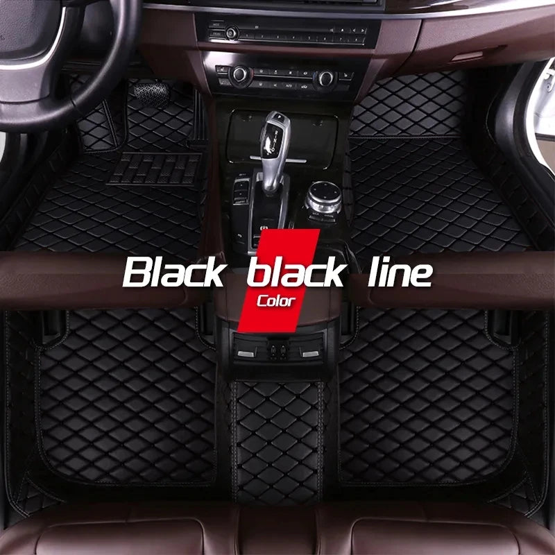Car Mats Floor For Citroën C4 Cactus 2014~2020 Waterproof Leather Car Mat Fully Set Tapete Automotivo Para Carro Car Accessories