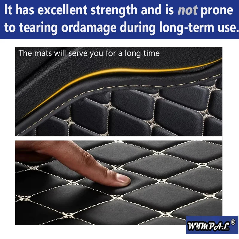 Car Mats Floor For Citroën C4 Cactus 2014~2020 Waterproof Leather Car Mat Fully Set Tapete Automotivo Para Carro Car Accessories