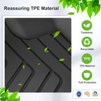 for Polestar 4 2023 2024 2025 Car Floor Mats Cargo Liner Trunk Pad TPE 3D Foot Mat Waterproof All Weather Accessories BLACK