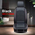 Car Wooden Bead Seat Cushion Summer Cool Leather Car Seat Cover Breathable Handmade Auto Seat Mat Pad Universal Auto Accessories