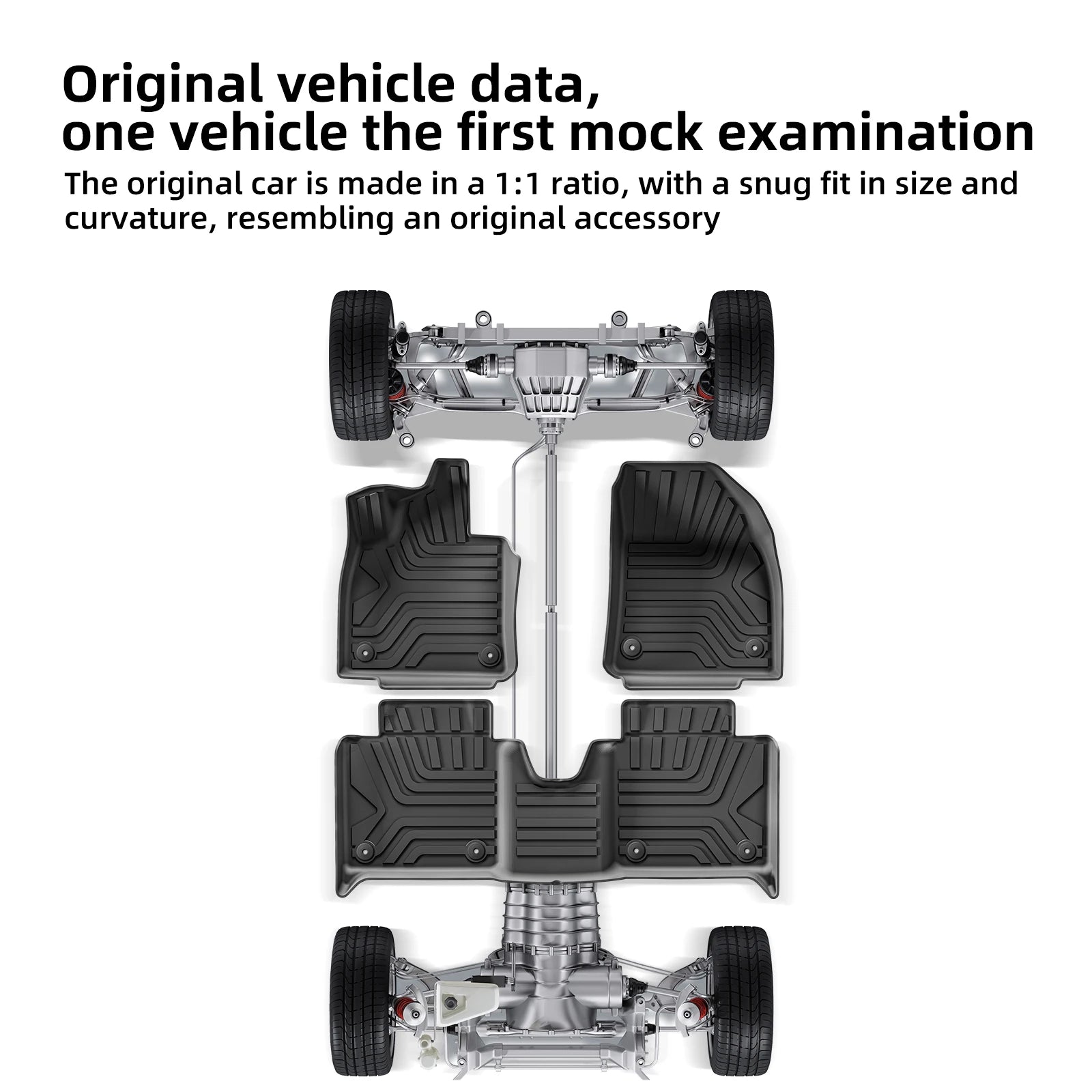 for Polestar 4 2023 2024 2025 Car Floor Mats Cargo Liner Trunk Pad TPE 3D Foot Mat Waterproof All Weather Accessories BLACK