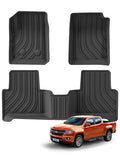 for Chevrolet Chevy Colorado 2015 - 2022 Car Floor Mats 3D TPE Foot Pad Set All Weather Auto Accessories