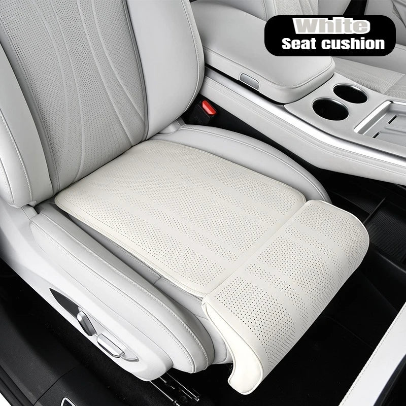 Car Seat Extended Footrest Driver and Passenger Leg Rest Universal Car Seat Cover Leather Breathable Non-slip Cars Seats Cover