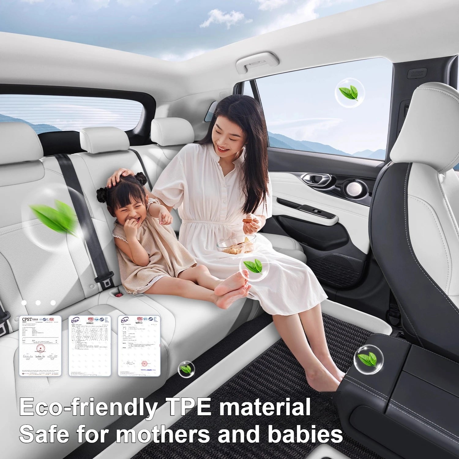 For Zeekr 9X 2025 2026 Full-Coverage TPE Floor Mats Waterproof and Scratch-Resistant Carpet Interior Modification Accessories