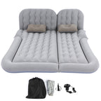2‑In‑1 SUV Inflatable Mat Car Mattress Multifunction Soft Sleeping Rest Cushion Inflatable Travel Mattress for Traveling Car