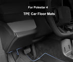 Car Floor Mats for Polestar 4 2024 2025 TPE Waterproof Non-slip Full Surround Floor Liner Mat Car Interior Accessories