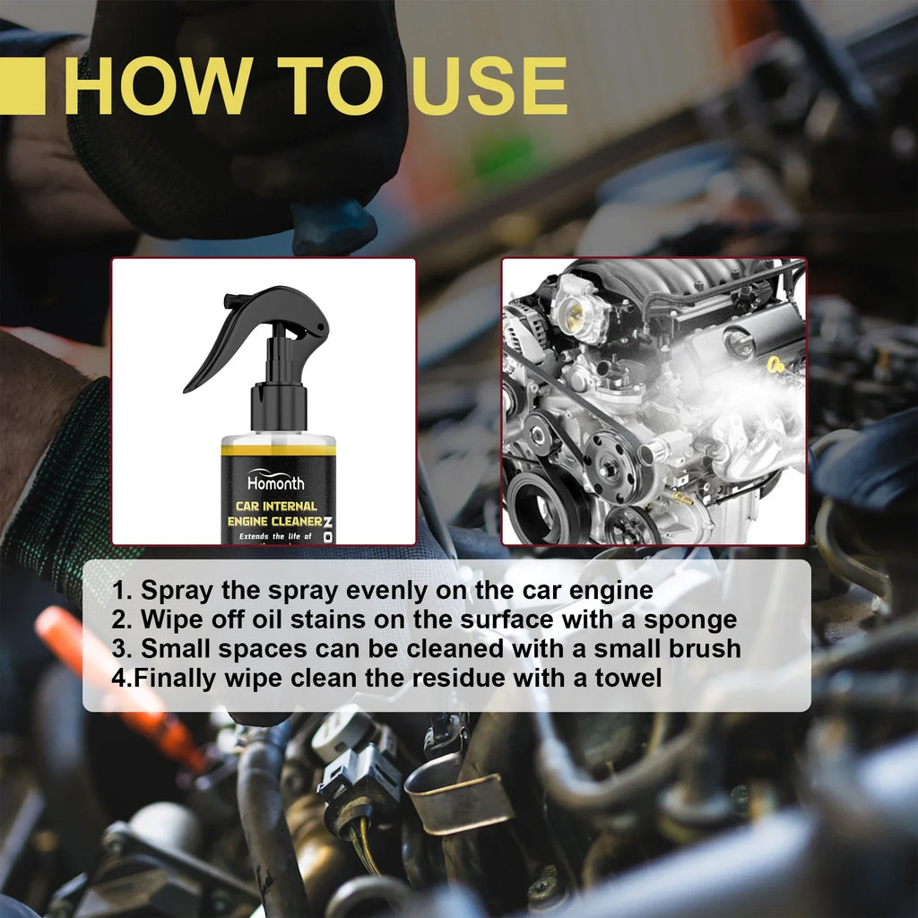 100ml Auto Engine Cleaner Degreaser Concentrate Wipe Remove Oil Clean Compartment Auto Cleaning Car Accessories Maintenance