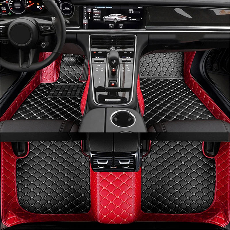 Car Mats Floor For Citroën C4 Cactus 2014~2020 Waterproof Leather Car Mat Fully Set Tapete Automotivo Para Carro Car Accessories