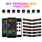LED Devil Eye Car Lights Dynamic Flexible Programmable Custom Bluetooth Control LED Eyes Display Light For Car Decor