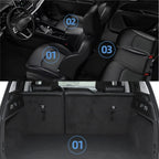 for Chevrolet Chevy Colorado 2015 - 2022 Car Floor Mats 3D TPE Foot Pad Set All Weather Auto Accessories
