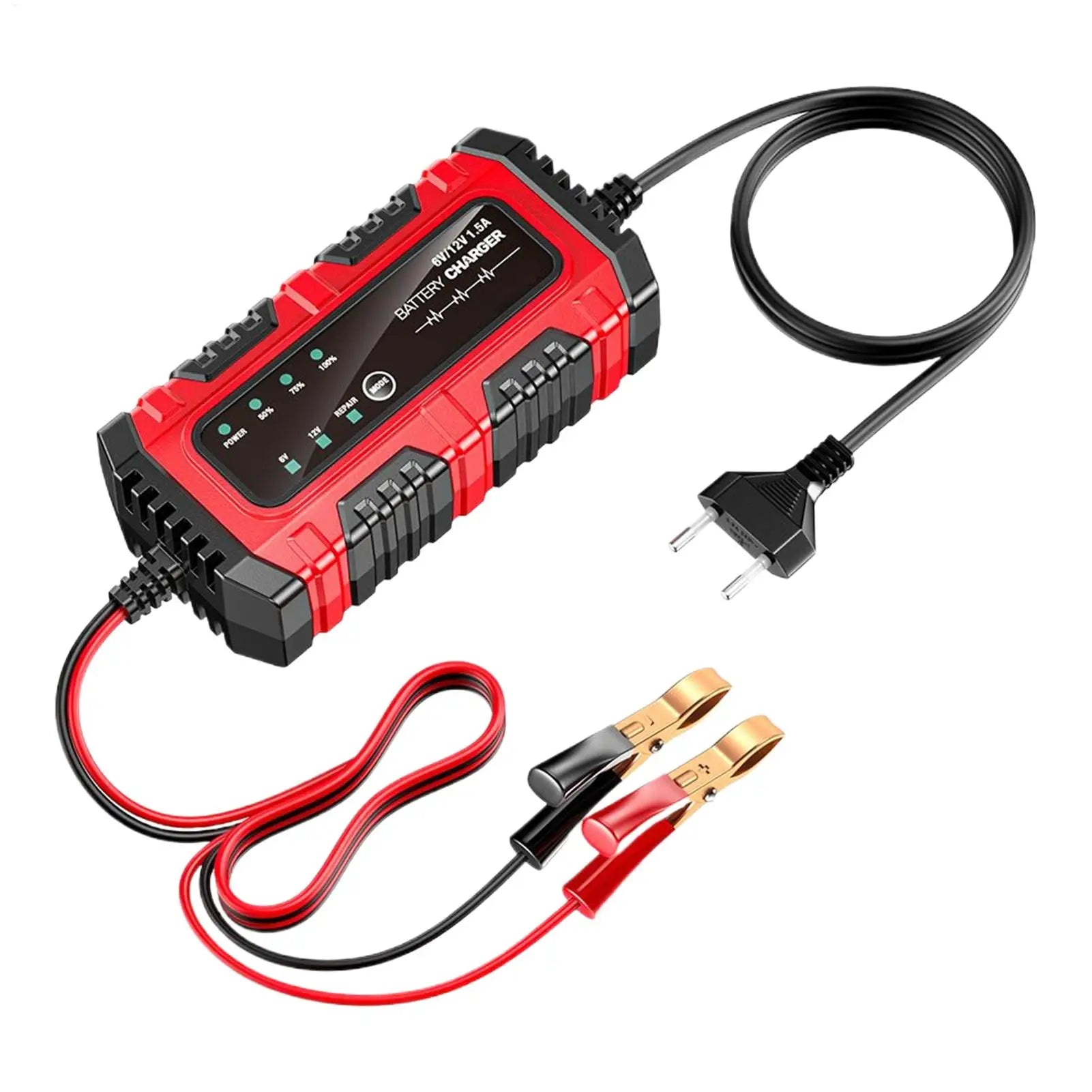 Automatic Battery Trickle Charger, 1.5A 6V/12V Smart Maintainer for Car Truck Motorcycle Boat Marine RV accessories