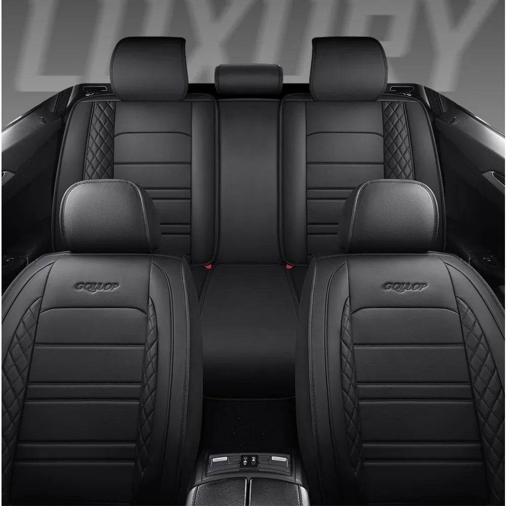 Full Coverage Pu Leather Car Seat Covers for Dacia Duster Sandero Renault Clio Fiat Panda Lancia Seat Arona Cors Car Accessories