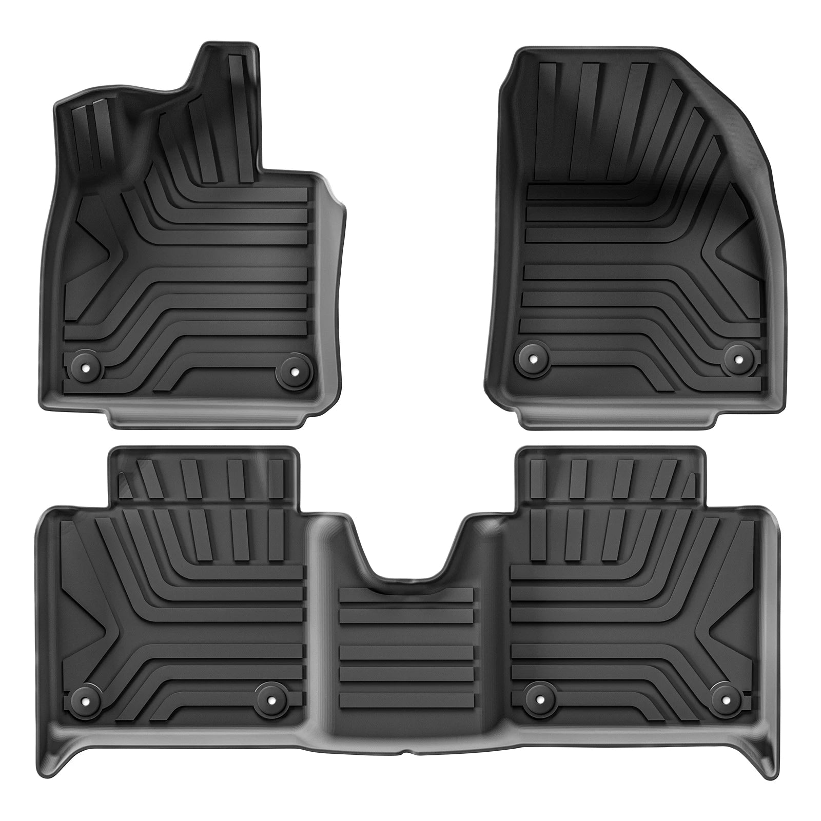 for Polestar 4 2023 2024 2025 Car Floor Mats Cargo Liner Trunk Pad TPE 3D Foot Mat Waterproof All Weather Accessories BLACK