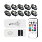 4/10x Car LED Light Multifunctional Car LED Warning Light, Rechargeable Wireless Car Light with Remote Control, Decorative Light