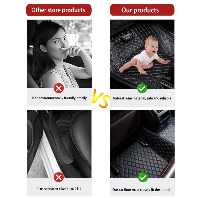 Custom Automotive Car Floor Mats For Audi A5 Sportback 2010 2011 2012 2013 Auto Luxury Leather Men Women Car Mats Full Coverage