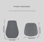 3D Suspended  Car Seat Cushion with Embossed Pattern,Separate Bottom Seat Cushion and Back Cushion Fit for Most Cars