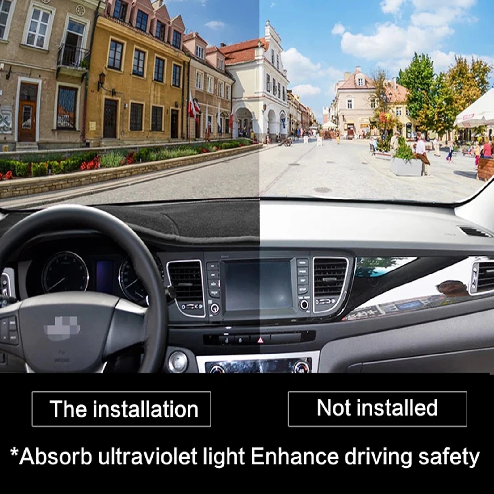Car Dashboard Mat for Land Range Rover Velar 2017 2018 2019 2020 2021 2022 Sunshade Protective Carpet Dash Mat Dashmat