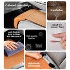 Universal Car Seat Cushion Leather Breathable Non-slip  Seat Extended Footrest Driver and Passenger Leg Rest Car Seats Cover