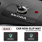 Car Anti-Slip Mat Pad Rubber Mobile Sticky Dashboard Mat For Skoda Octavia Fabia Superb Kamiq Kodiak Yeti Karoq Octavia RS
