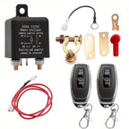 Automotive Relay Remote Car Control Battery Disconnect Anti-Theft with Dual Remote Control Switch Battery Switch Relay 12V