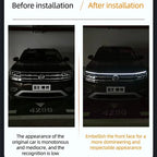 LED  Car Daytime Running Light DRL With Turn Signal Lamp Car Hood Decorative Light Strip With Start Scan Meteor Dynamic 12V