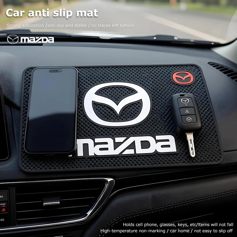 1Pcs Car Anti Slip Mat Dashboard Non-Slip Pad Accessories For Mazda 2 6 3 5 CX-5 CX-80 CX-70 CX-90 MX-30 CX-60 CX-50 CX-3 ATENZA